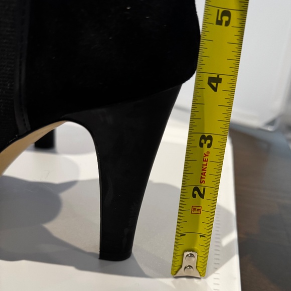 Black Suede Booties Size 9 - Picture 4 of 4